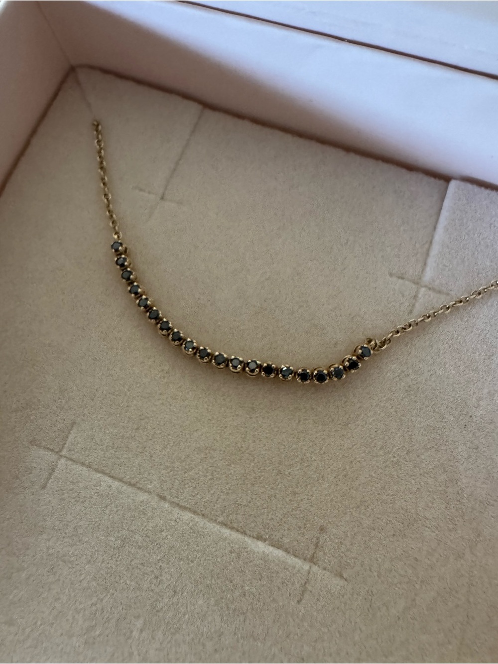 Catbird Black Diamond One O'Clock Demi Tennis Bracelet - Picture 11 of 12